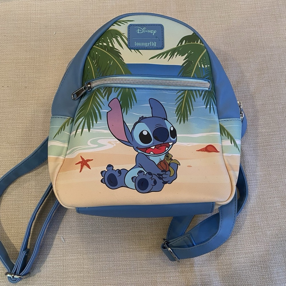 Loungefly Lilo And Stitch Turtle Beach Mini Backpack